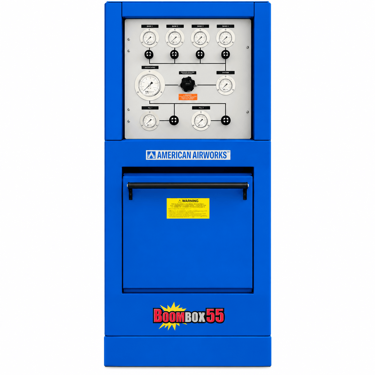American Airworks Compressor Fire_Safety_USA BoomBox™ 5500 PSI Dual SCBA/SCUBA Containment Fill Station