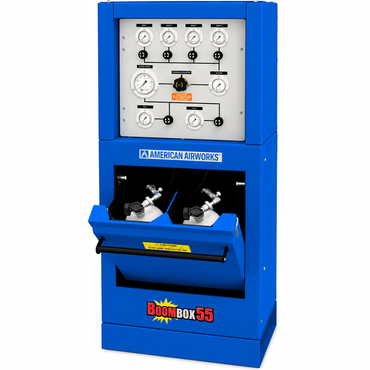 American Airworks Compressor Fire_Safety_USA BoomBox™ 5500 PSI Dual SCBA/SCUBA Containment Fill Station