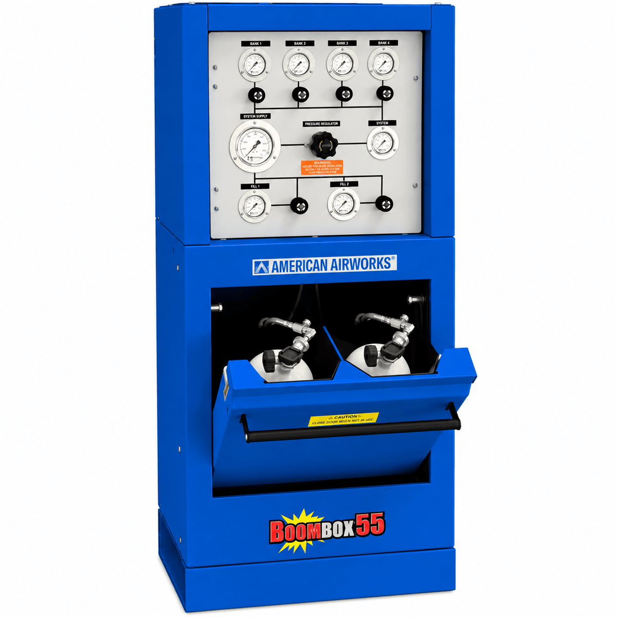 American Airworks Compressor Fire_Safety_USA BoomBox™ 5500 PSI Dual SCBA/SCUBA Containment Fill Station