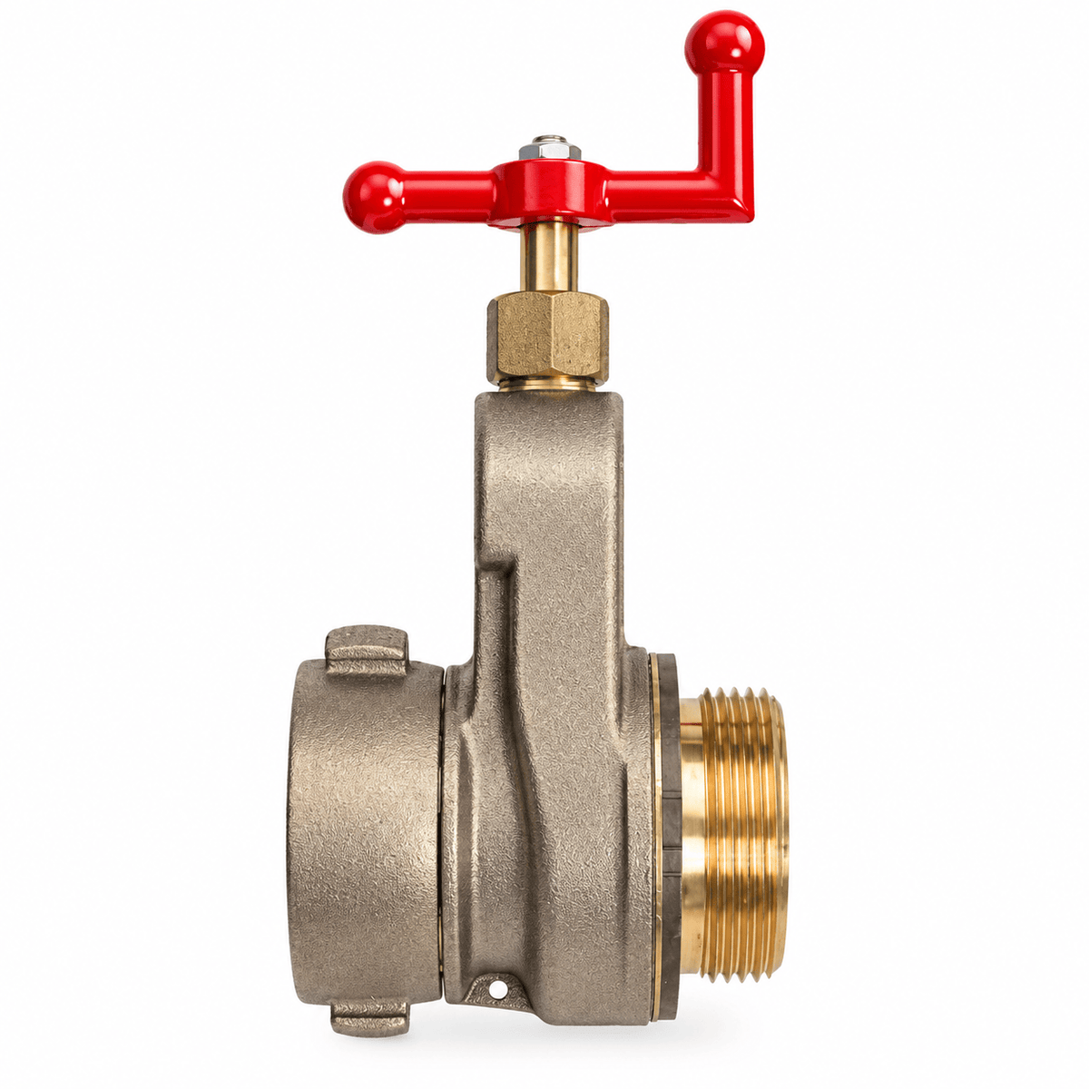 C & S Supply Hydrant Gate Valve Fire_Safety_USA Brass 2.5" Hydrant Gate Valve
