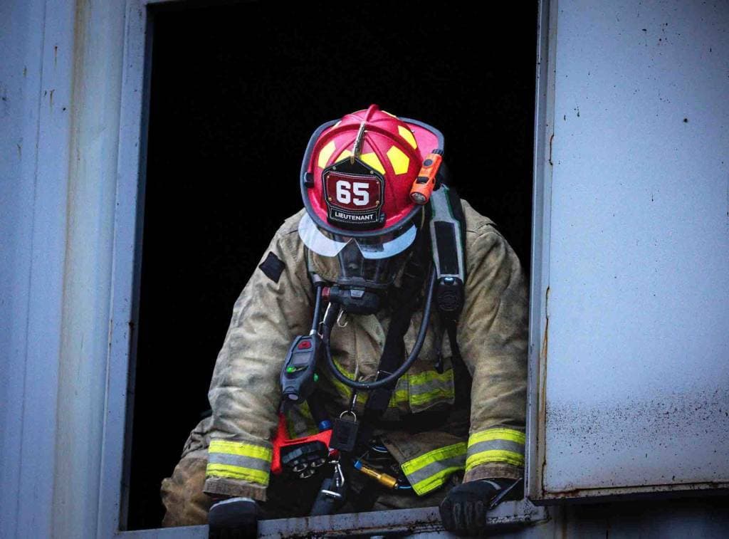 Bullard Helmet Fire_Safety_USA Bullard UST® LowRider Traditional Fire Helmet with NFPA Bourke Shield and FireFit® Comfort System - Matte Finish