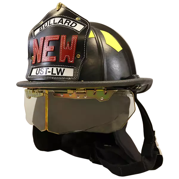 Bullard Helmet Fire_Safety_USA Bullard UST® LowRider Traditional Fire Helmet with NFPA Bourke Shield and FireFit® Comfort System - Matte Finish