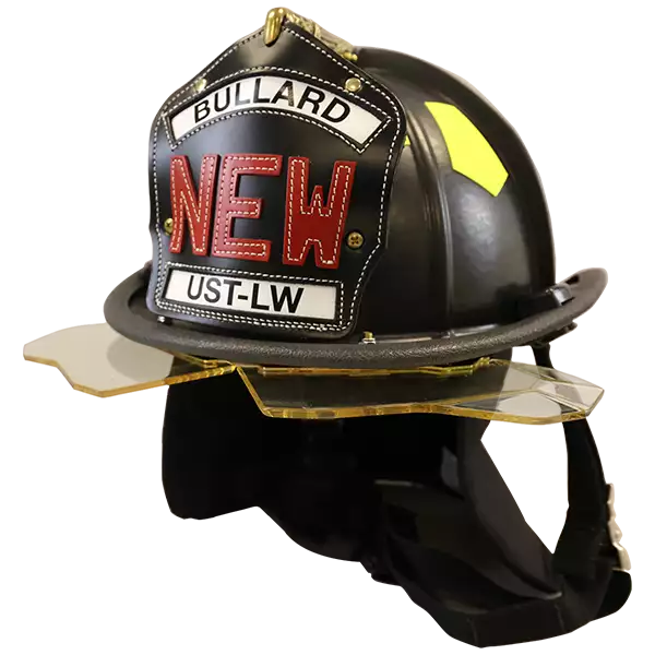 Bullard Helmet Fire_Safety_USA Bullard UST® LowRider Traditional Fire Helmet with NFPA Bourke Shield and FireFit® Comfort System - Matte Finish
