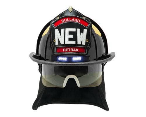 Bullard Helmet Fire_Safety_USA Bullard UST® LowRider Traditional Fire Helmet with ReTrak® Visor and FireFit® Comfort System - Matte Finish