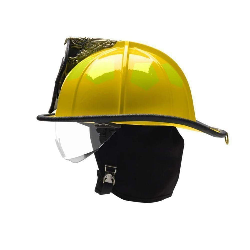 Bullard Helmet Fire_Safety_USA Bullard UST-LW Super Lightweight Fire Helmet with 6" Brass Eagle - Gloss Finish