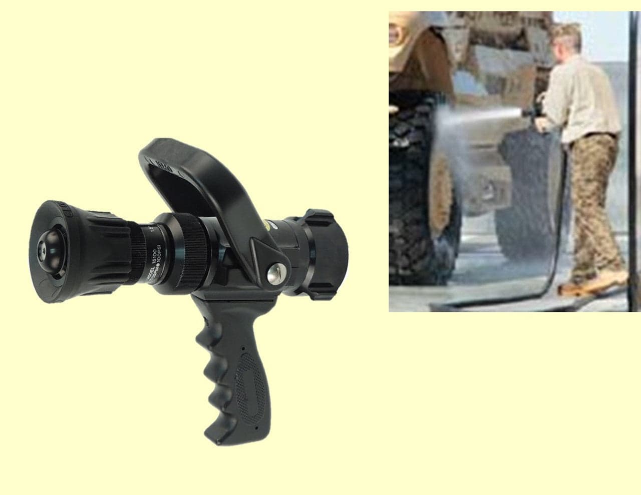 C & S Supply Nozzles Fire_Safety_USA C & S Supply 1 1/2" Ball Shutoff and Nozzle Combo