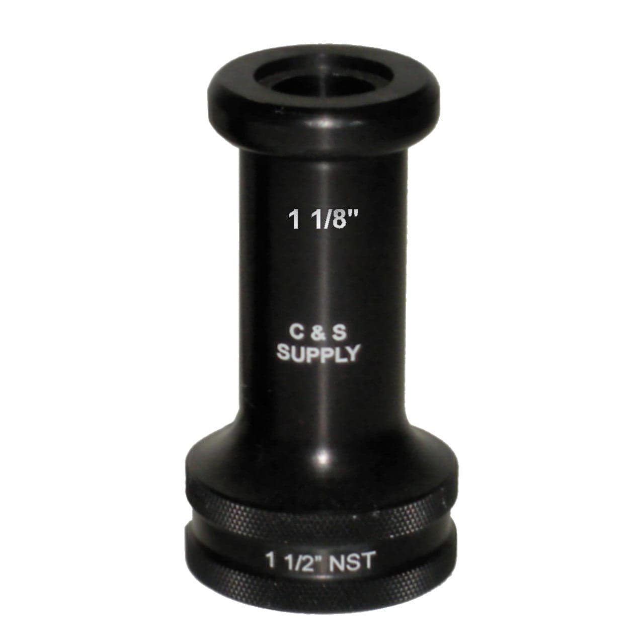 C & S Supply Nozzles Fire_Safety_USA C & S Supply 1 1/2" Straight Bore Nozzle with 1 1/8" Outlet