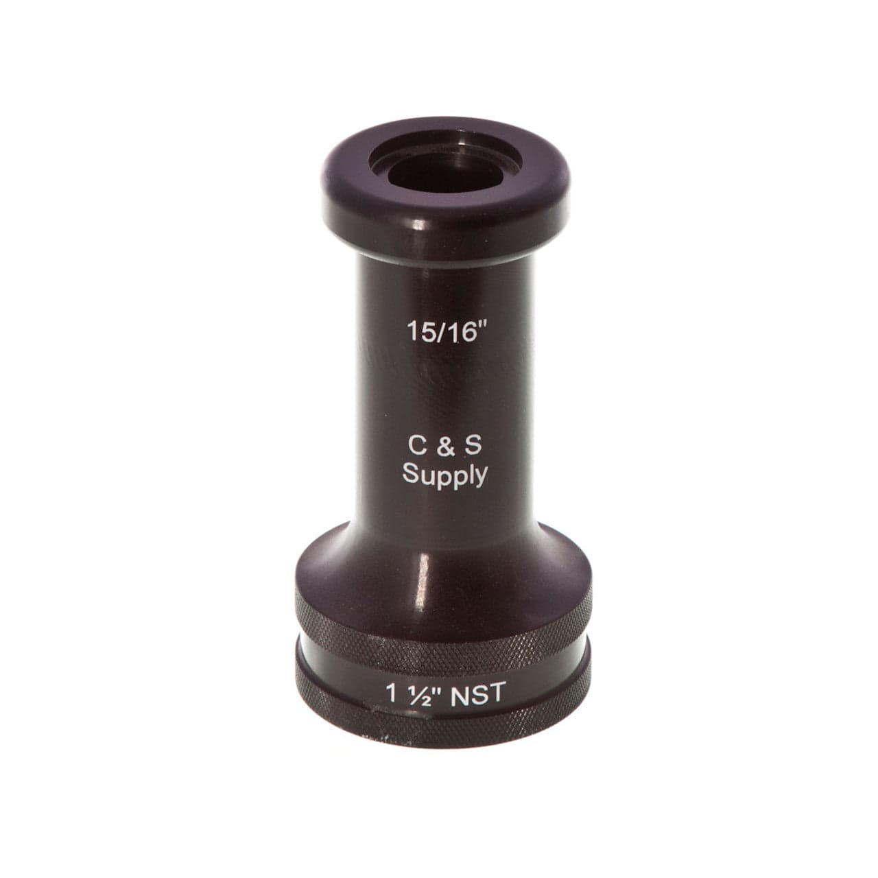 C & S Supply Nozzles Fire_Safety_USA C & S Supply 1 1/2" Straight Bore Nozzle with 15/16" Outlet