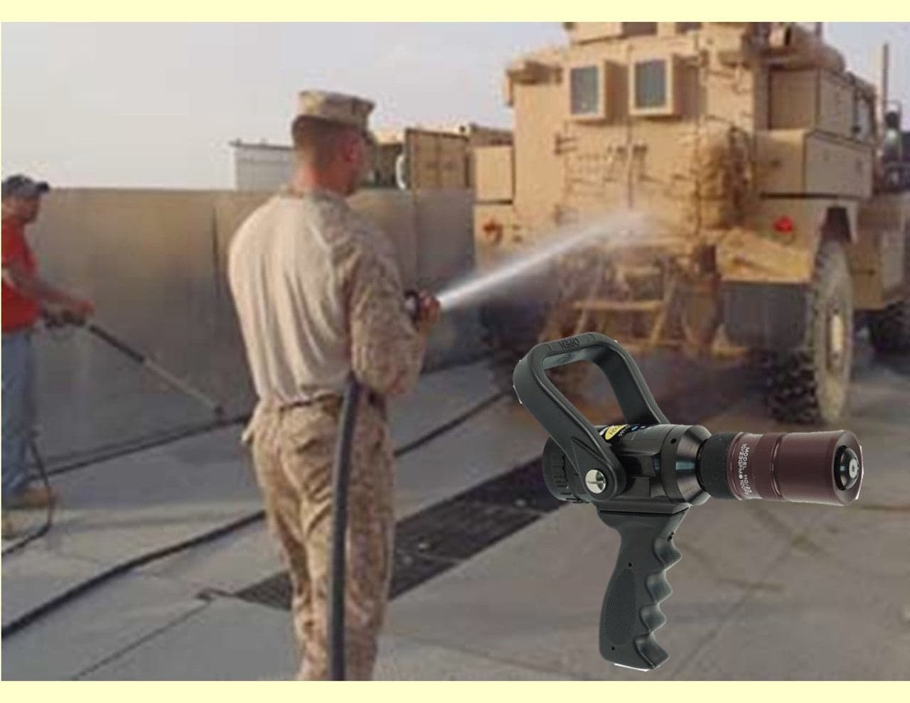 C & S Supply Nozzles Fire_Safety_USA C & S Supply 1" Ball Shutoff and Nozzle Combo