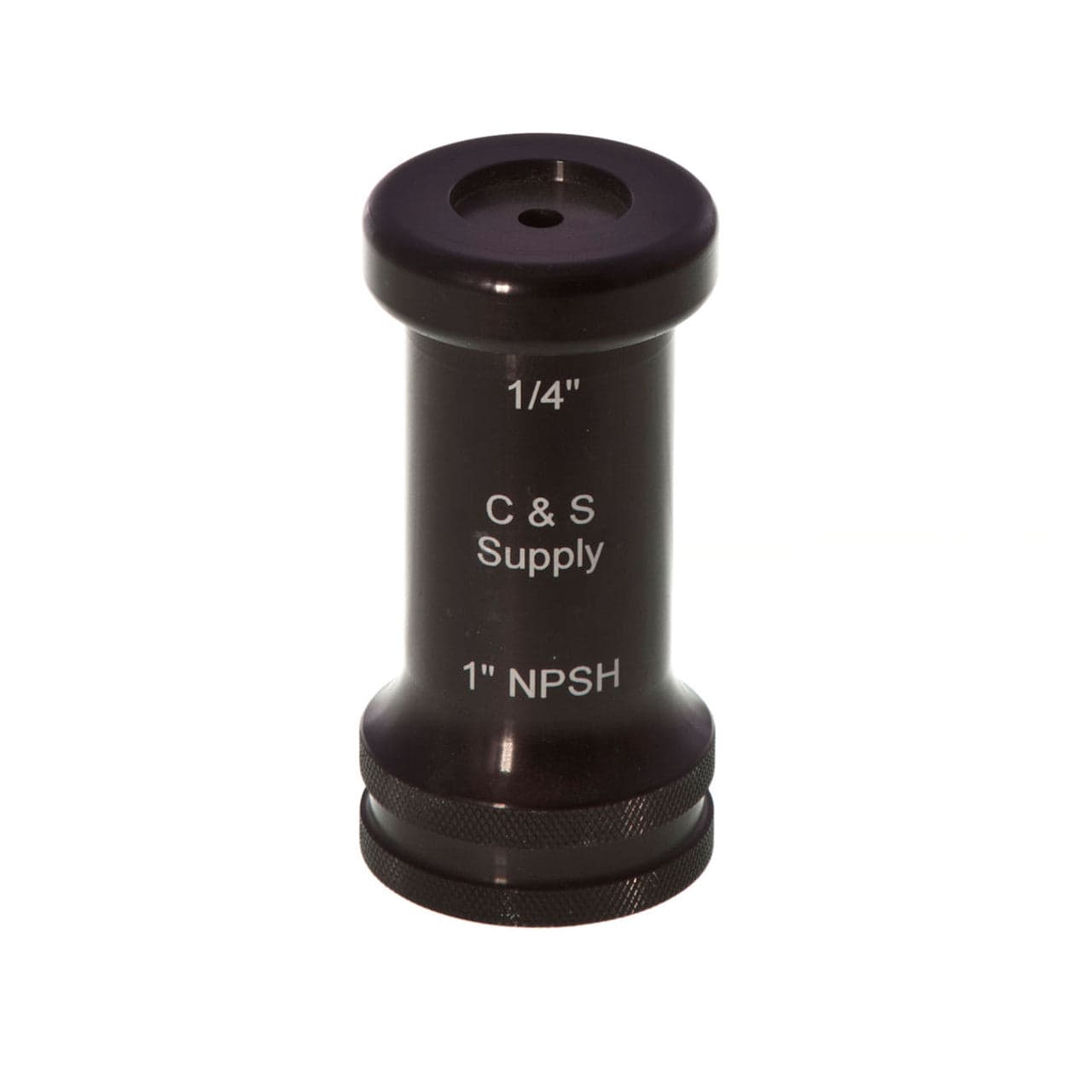C & S Supply Nozzles Fire_Safety_USA C & S Supply 1" Straight Bore Nozzle with 1/4" OUTLET