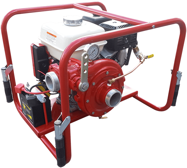 CET Portable Pumps Fire_Safety_USA CET 9hp High Volume Skid Frame Pump - Electric Start