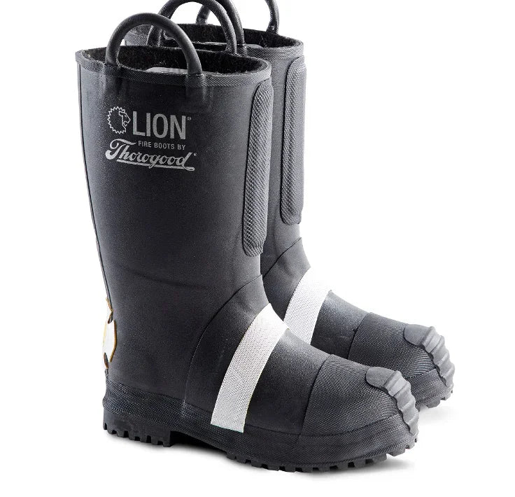 Lion Boots Fire_Safety_USA Clearance Hellfire Insulated 14" Rubber Firefighter Boot