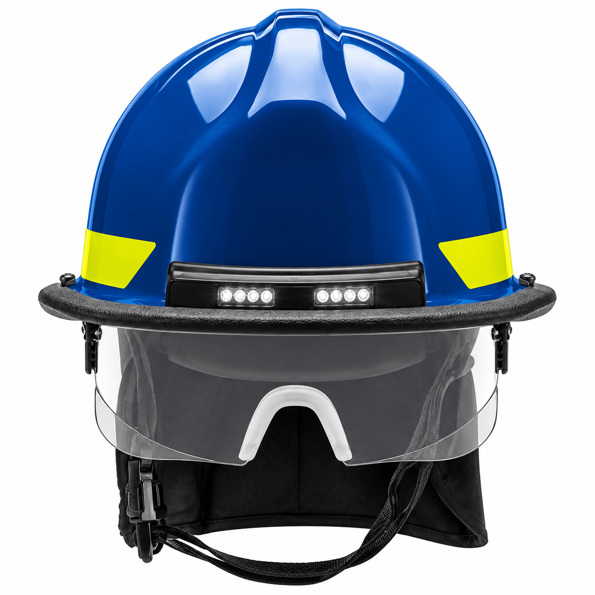 Bullard Helmet Fire_Safety_USA Clearance PX Fire Helmet with ReTrak® - Blue (Does Not Include TrakLite® Pictured)