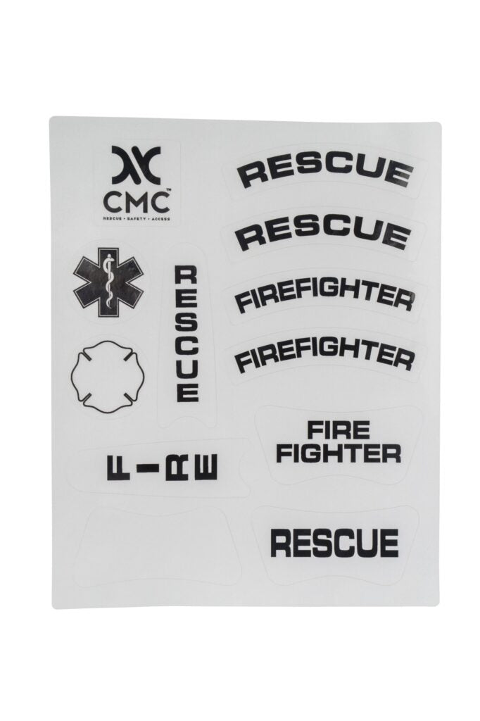 CMC Helmet Fire_Safety_USA CMC KASK Helmet Decal Set