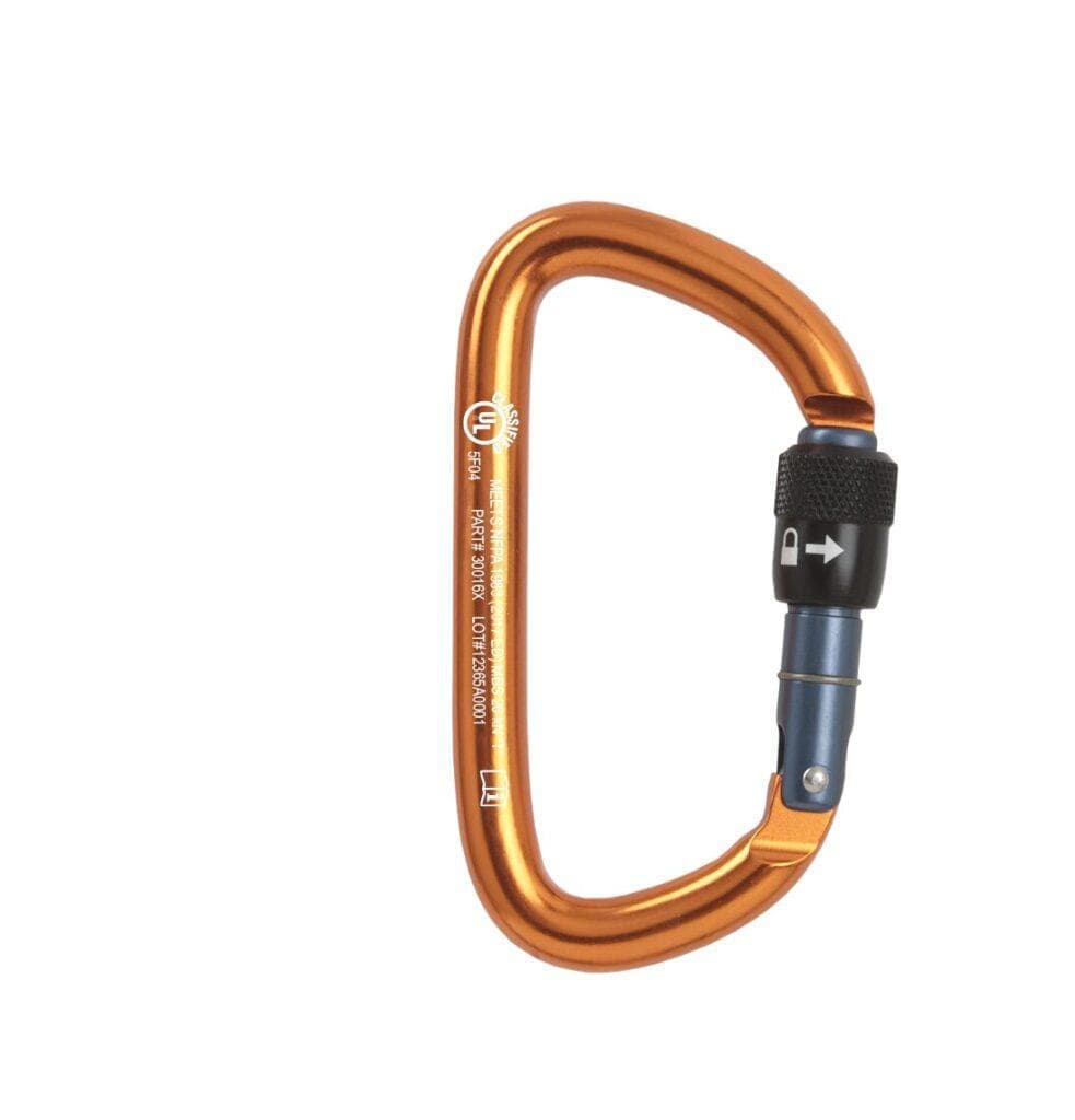 CMC Carabiner Fire_Safety_USA CMC Orange Protech™ Aluminum Key-Lock Carabiner