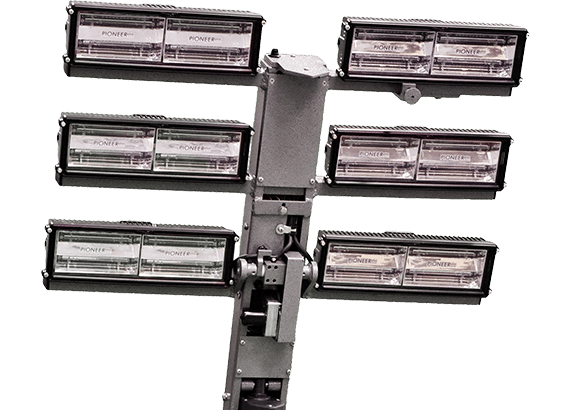 Command Light Light Tower Fire_Safety_USA Command Light CL SERIES 6 Head Light Tower AC