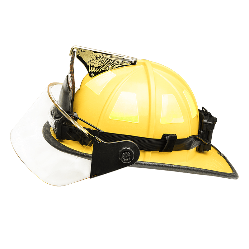 FoxFury Headlamps Fire_Safety_USA Command+ LoPro White & Green LED Helmet Light - AA