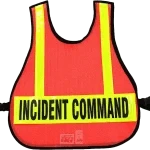 R & B Fabrication Safety Vests Fire_Safety_USA Command Vest with Reflective Strips