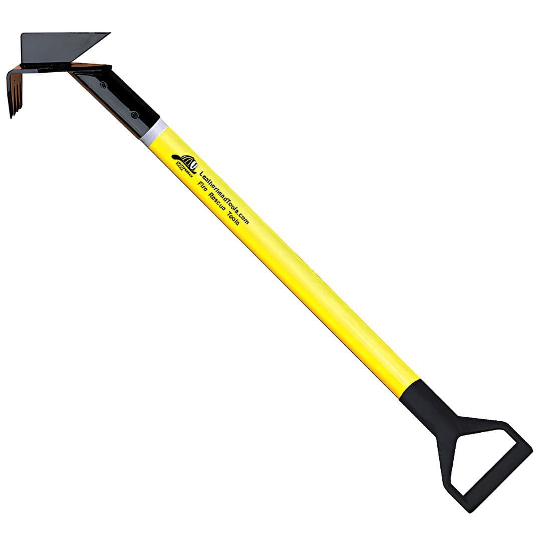LeatherHead Tools Pike Pole Fire_Safety_USA Drywall Hook Pike Pole Pro Lite with D-Handle