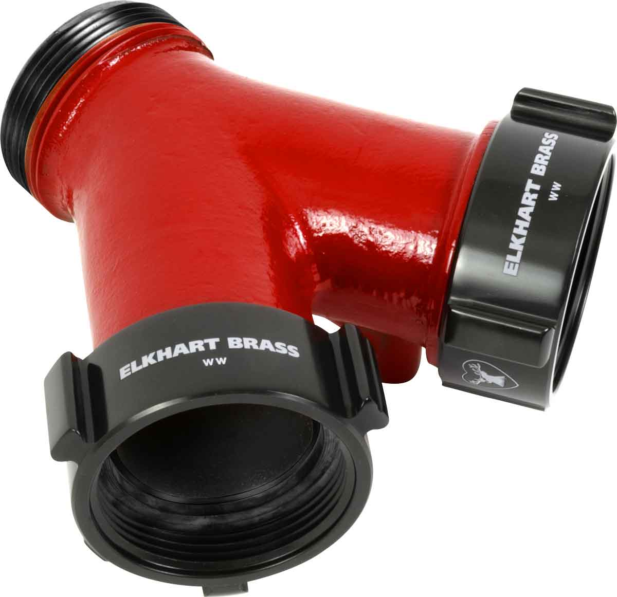 Elkhart Brass Wye Valve Fire_Safety_USA Elkhart Brass (2) 2.5" Female x 2.5" Male Plain Siamese Valve