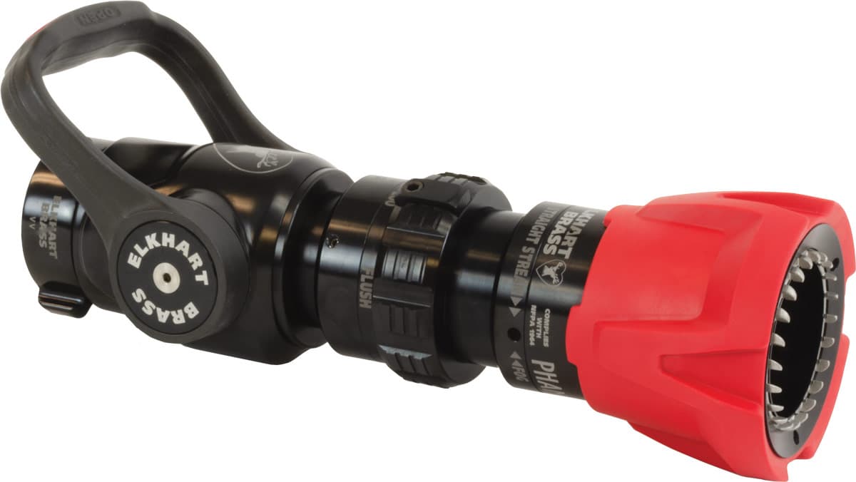 Elkhart Brass Nozzles Fire_Safety_USA Elkhart Brass Phantom XD Nozzle Mid-Range 1.5″ Free Swivel Inlet / 1-3/8″ Waterway