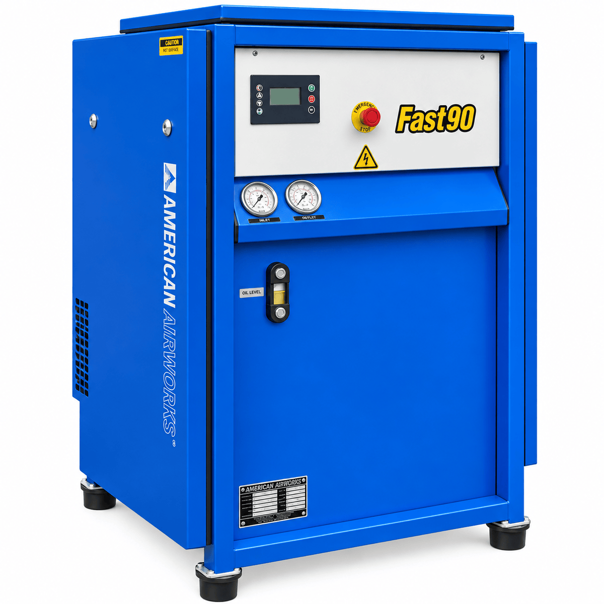 American Airworks Compressor Fire_Safety_USA Fast 90V 7.5 HP Vertical Breathing Air Compressor
