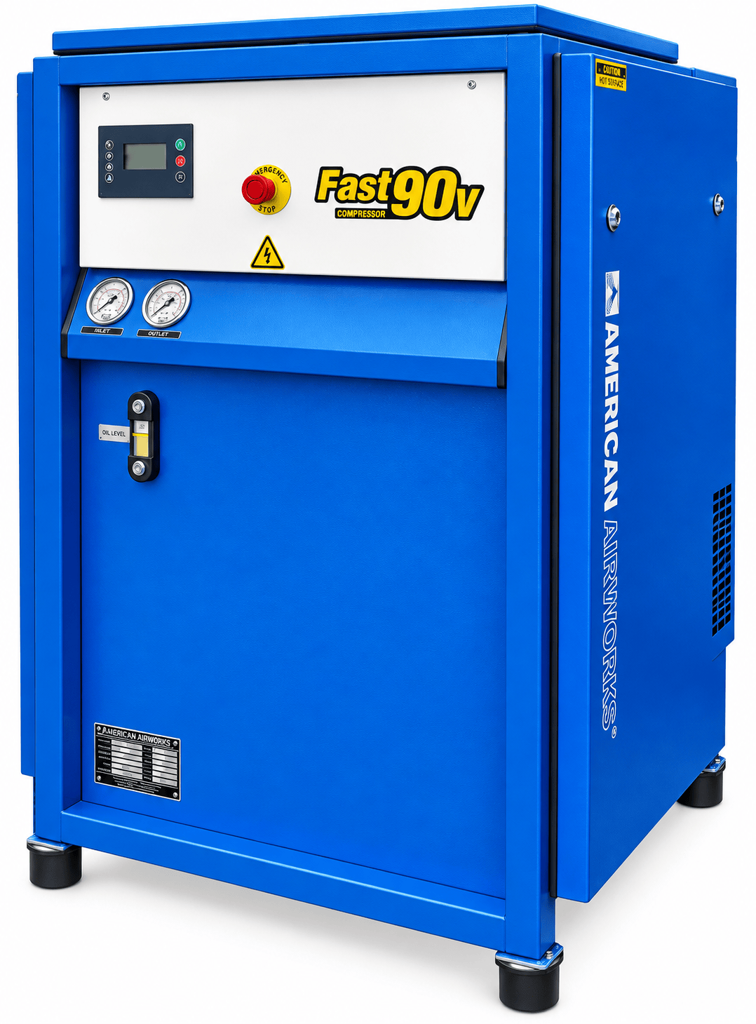 American Airworks Compressor Fire_Safety_USA Fast 90V 7.5 HP Vertical Breathing Air Compressor