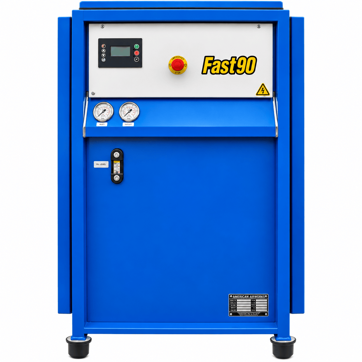 American Airworks Compressor Fire_Safety_USA Fast 90V 7.5 HP Vertical Breathing Air Compressor