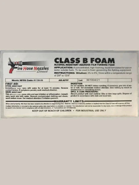 Fire Hose Nozzles Direct Foam Fire_Safety_USA Firefighting Class B Foam 5 GAL
