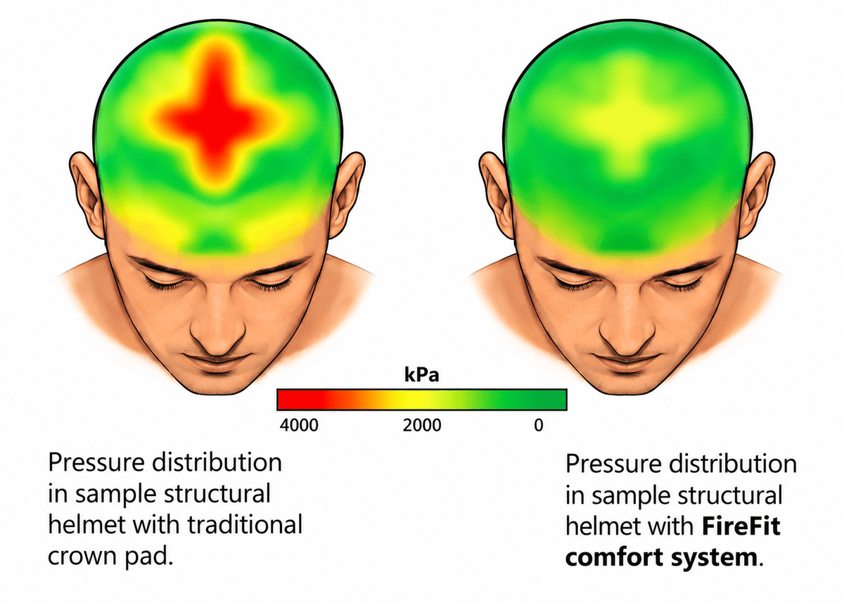 Bullard Helmets Accessories Fire_Safety_USA FireFit Comfort System for Structural Fire Helmets