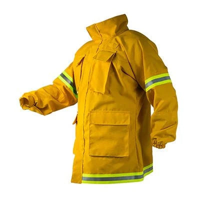 PGI Wildland Gear Fire_Safety_USA Fireline Smokechaser (Deluxe) Coat - 7 oz Tecasafe Plus - Yellow