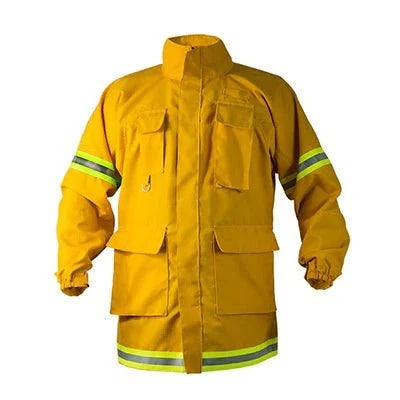 PGI Wildland Gear Fire_Safety_USA Fireline Smokechaser (Deluxe) Coat - 7 oz Tecasafe Plus - Yellow