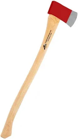 LeatherHead Tools Forcible Entry Fire_Safety_USA Flat Axe with Heavy-Duty Solid Hickory Handle & Deer Hoof Grip 36"