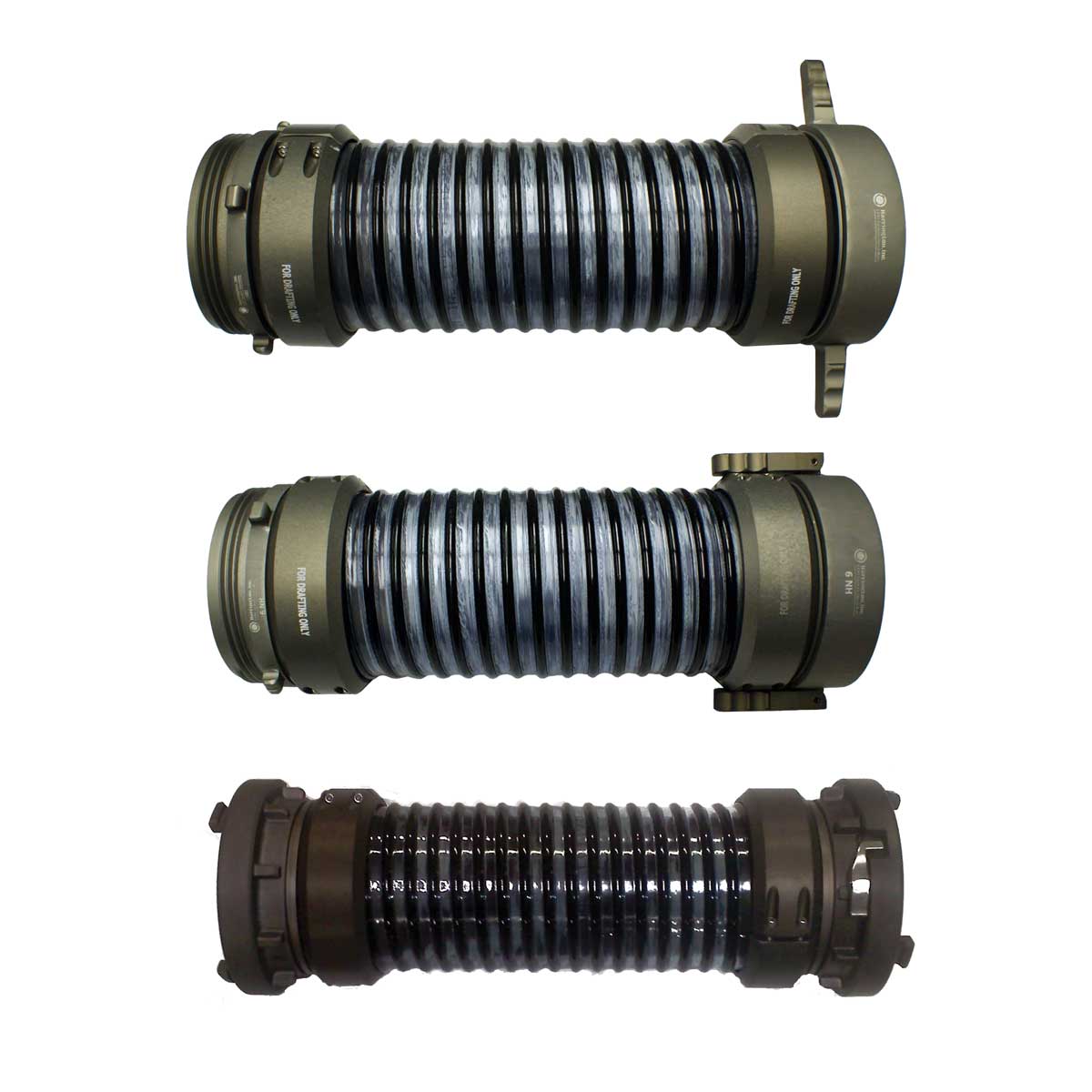 Harrington Hose Fire_Safety_USA Flex-Lite Hard Suction Fire Hose - 10' Sections