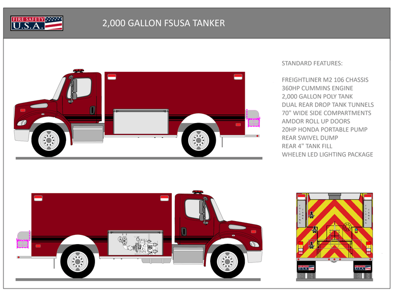 Fire Safety USA Fire_Safety_USA FSUSA 2,000 Gallon Tanker