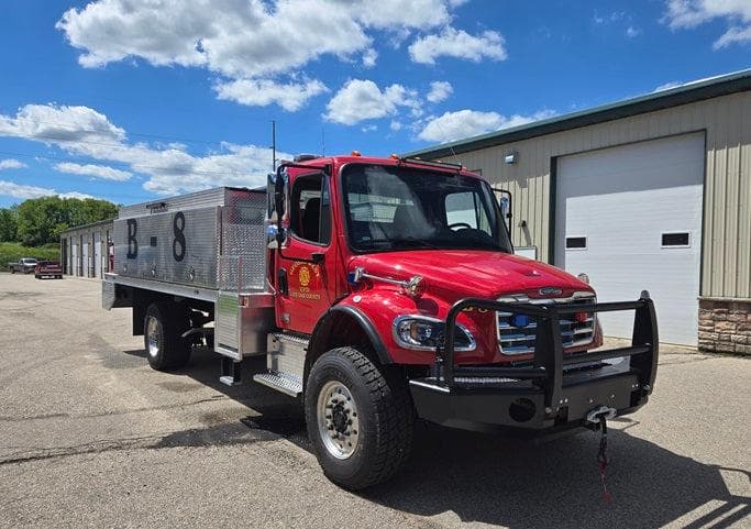 Fire Safety USA Fire_Safety_USA FSUSA Freightliner Large Brush Truck