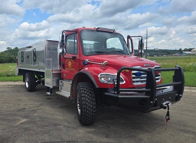 Fire Safety USA Fire_Safety_USA FSUSA Freightliner Large Brush Truck