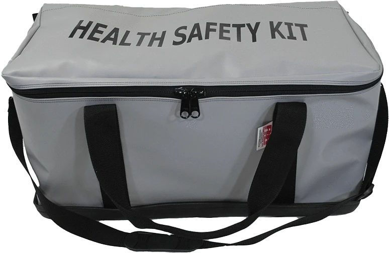 R & B Fabrication Firefighter Bags Fire_Safety_USA Gray Health Safety Kit Bag