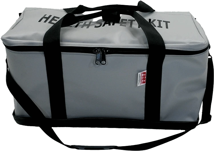 R & B Fabrication Firefighter Bags Fire_Safety_USA Gray Health Safety Kit Bag