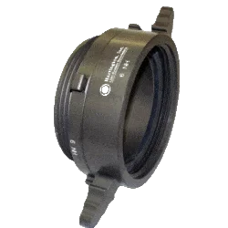 Harrington Adapters Fire_Safety_USA H54L NH Male x NH Female Swivel Long Handle Threaded Adapter – Dark Anodized