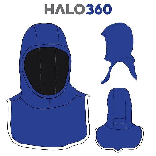 Majestic Fire Apparel Hoods Fire_Safety_USA HALO 360 NB Particulate Hood - ORANGE