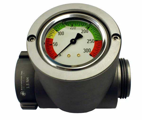Harrington Pressure Gauge Fire_Safety_USA Harrington In-Line Gauge