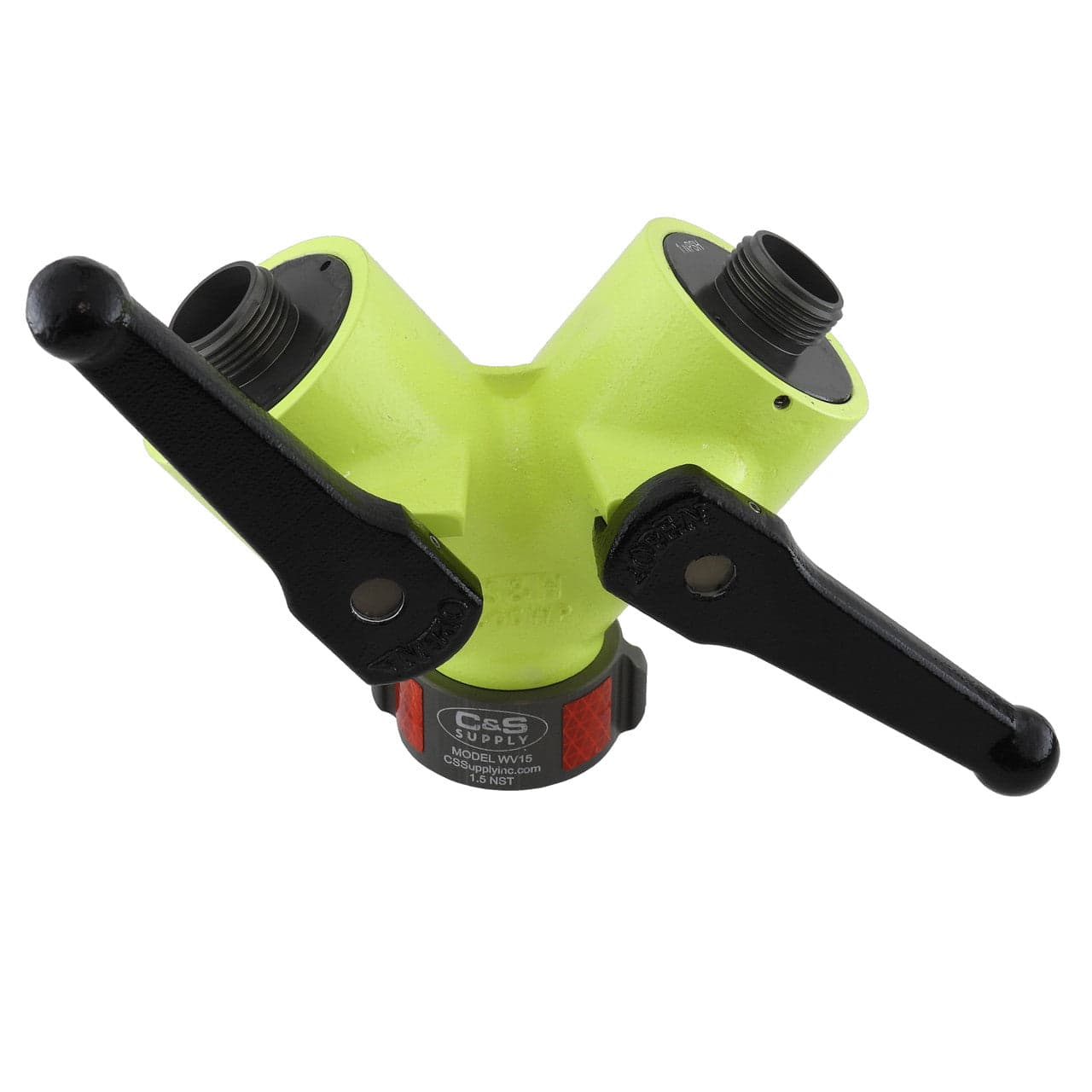 C & S Supply Wyes Fire_Safety_USA High Viz Wildland Wye 1 1/2" X 2 1"