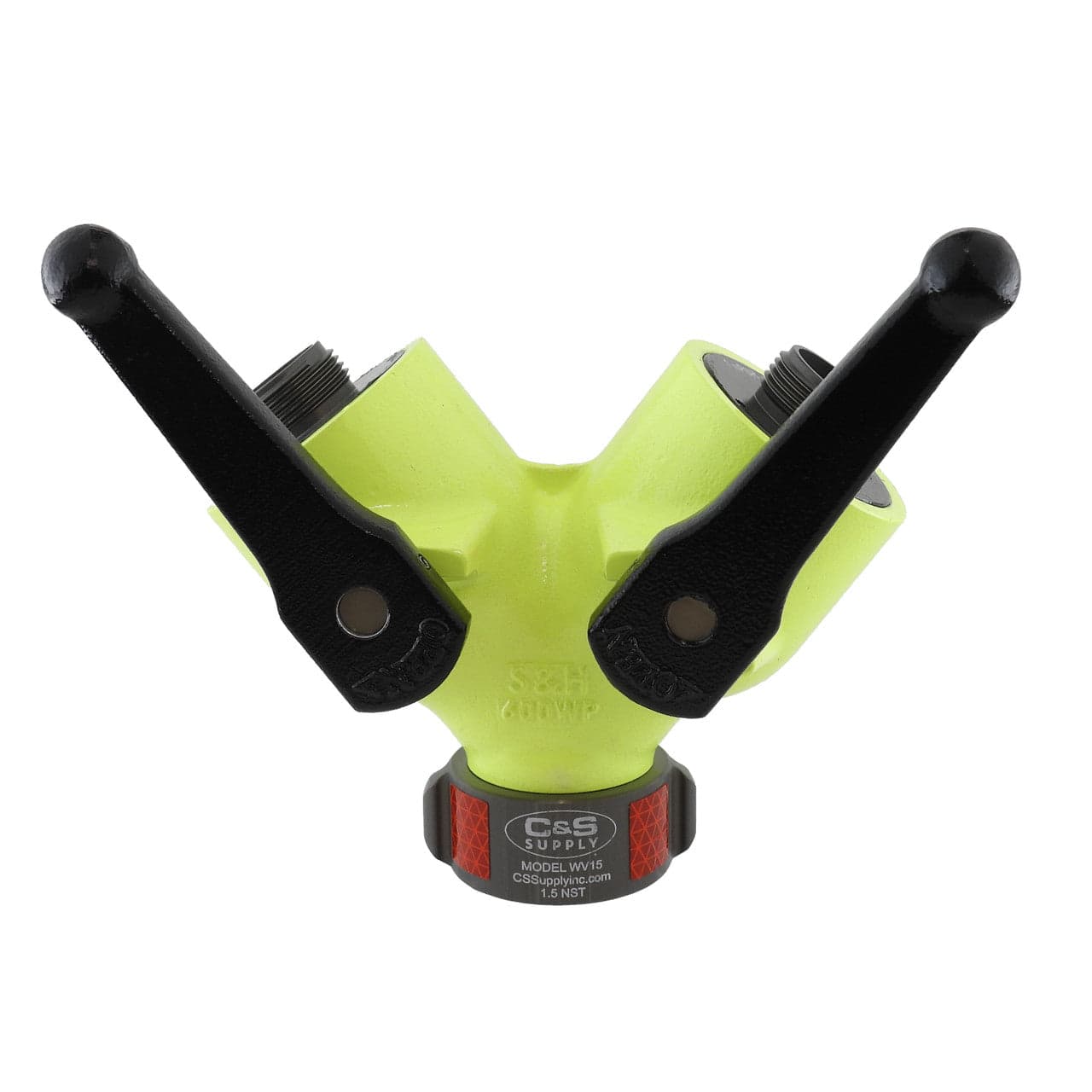 C & S Supply Wyes Fire_Safety_USA High Viz Wildland Wye 1 1/2" X 2 1"