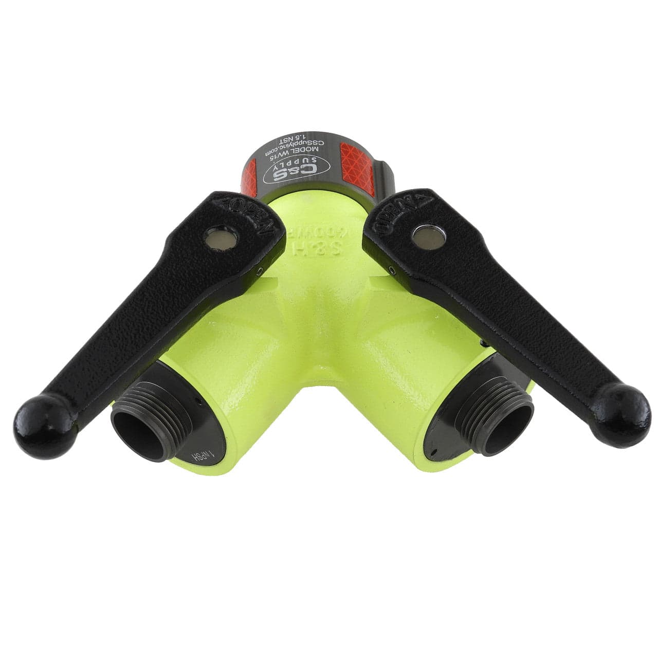 C & S Supply Wyes Fire_Safety_USA High Viz Wildland Wye 1 1/2" X 2 1"