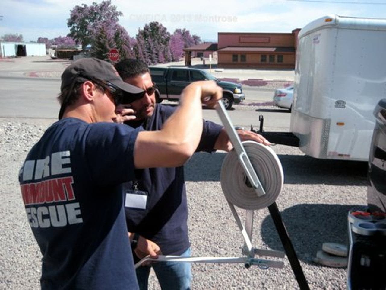 C & S Supply Fire Hose Coilers Fire_Safety_USA Hose Roller for 1" to 1 1/2" Fire Hose