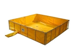 Husky Portable Folding Tanks Fire_Safety_USA Husky Aluminum Folding Tanks 22 oz. Vinyl