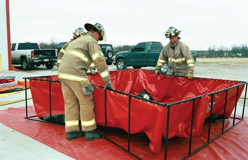 Husky Portable Salvage Cover Fire_Safety_USA Husky Ground Covers for Folding Tanks