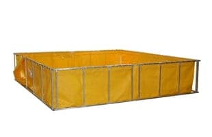 Husky Portable Folding Tanks Fire_Safety_USA Husky Steel Folding Tanks 22 oz Vinyl