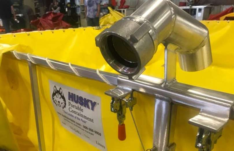 Husky Portable Folding Tanks Fire_Safety_USA Husky® Supply Line Brackets